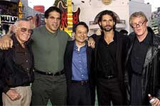 Stan Lee, Lou Ferrigno, Ang Lee, Eric Bana and Nick Nolte at the LA premiere of Universal's The Hulk - 6/17/2003