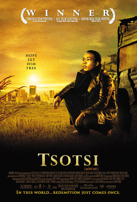 The movie poster for Miramax Films' Tsotsi