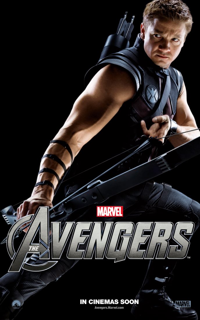 Avengers movie poster jeremy renner 01 Blackfilm read Blackfilm