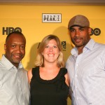 ABFF Founder Jeff Friday, Gold Peak Tea brand mgr Meg Haley, Boris Kodjoe