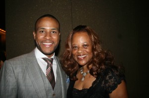 Sparkle NY afterparty - DeVon Franklin and his mom Sparkle NY afterparty - DeVon Franklin and his mom