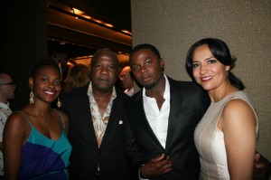 Sparkle NY afterparty - Isiah Whitlock Jr., Derek Luke, Sophia Luke