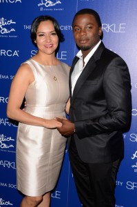 Sparkle screening - Derek Luke and wife Sophia Luke 2