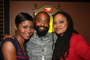 Middle of Nowhere's Emayatzy Corinealdi, cinematographer Bradford Young, director Ava Duvernay