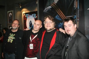 Legendary Comics editor-in-chief Bob Schreck, Grant Morrison, Guillermo del Toro, Travis Beacham