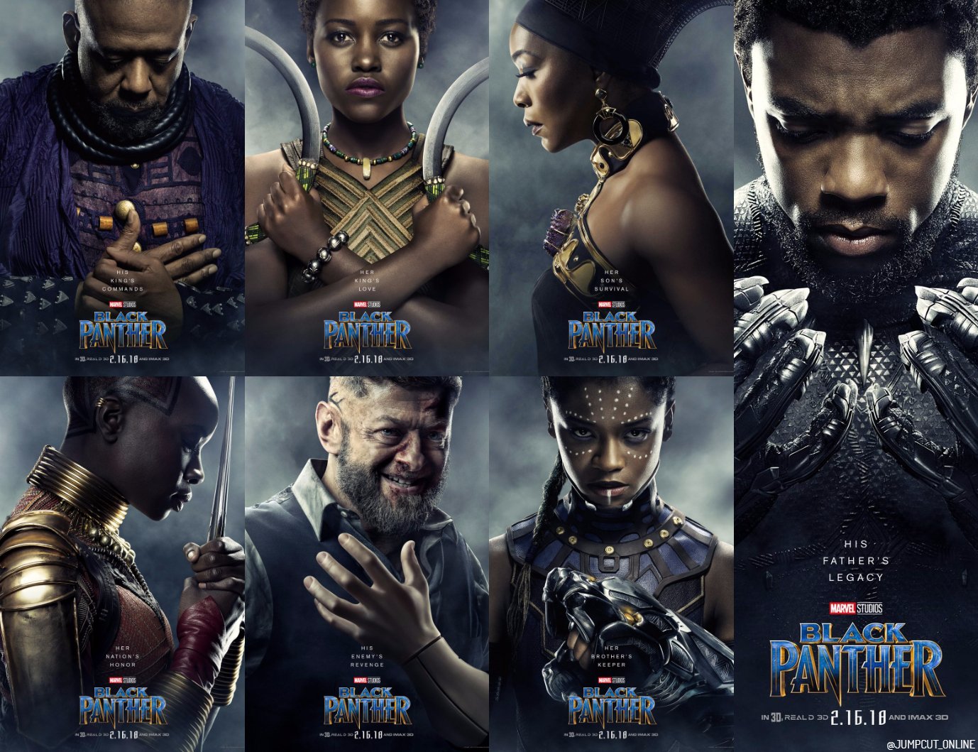 Character Posters To Marvel's Black Panther - blackfilm.com