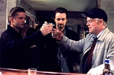 Barry Pepper, Edward Norton and Philip Seymour Hoffman in Touchstone's 25th Hour - 2002 