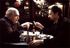 Brian Cox and Edward Norton in Touchstone's 25th Hour - 2002 