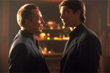 (L-r) CHRISTOPHER WALKEN and JERRY O&Otilde;CONNELL in Castle Rock Entertainment&Otilde;s family action adventure comedy, "Kangaroo Jack," distributed by Warner Bros. Pictures. 