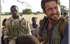Souleymane Sy Savane with Gerard Butler 2