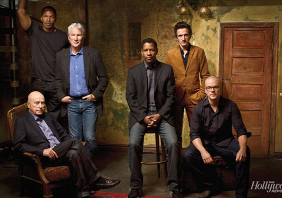 THR Actor Roundtable Foxx Arkin Hawkes Washington Damon Gere