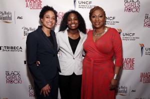 Director Shola Lynch, documentary lead Janet Goldsboro, director and producer Lisa Cortes