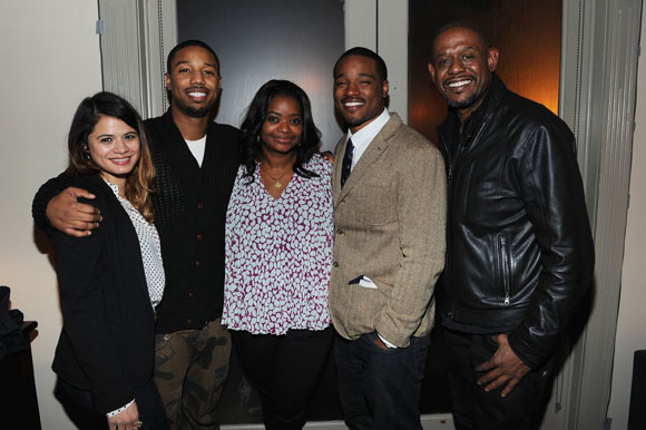 Fruitvale Station team - Melonie Diaz, Michael B. Jordan, Octavia Spencer, director Ryan Coogler, producer Forest Whitaker 1