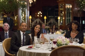 Baggage Claim - Terrence J as “Sheree’s Fiance,” Lauren London as “Sheree” and Jenifer Lewis as “Catherine”