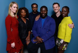 12 Years a Slave - Sarah Paulson, Alfre Woodard, Chiwetel Ejiofor, director Steve McQueen, Michael Fassbender and Lupita Nyong'o