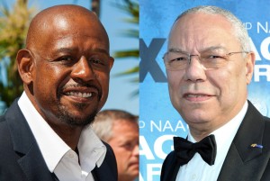 Forest Whitaker and Colin Powell