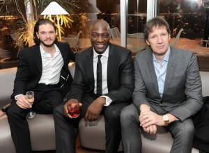Paul W.S. Anderson with Kit and Adewale