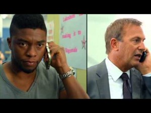 Draft Day - Chadwick Boseman and Kevin Costner