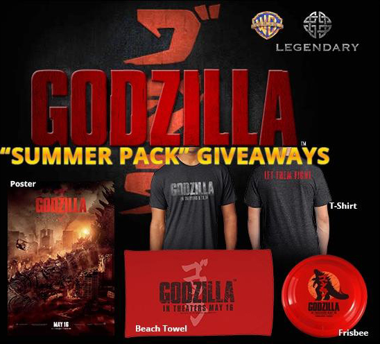 Godzilla Summer Pack Giveaways