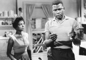 Ruby Dee and Sidney Poitier