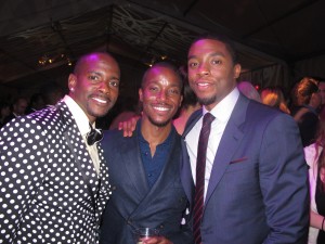 Keith Robinson, Aakomon Jones and Chadwick Boseman