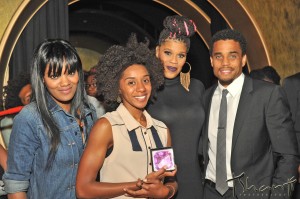 Makeda Declet with Michael Ealy, Nzingha Stewart and Twinkie Byrd‏