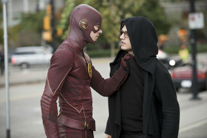 The Flash Grant Gustin and Pied Piper Andy Mientus