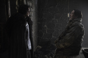 Game of Thrones Season 5 Kit Harington as Jon Snow and Ciaran Hinds as Mance Rayder