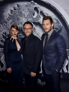 Jurassic World - Bryce Dallas Howard, Director Colin Trevorrow and Chris Pratt