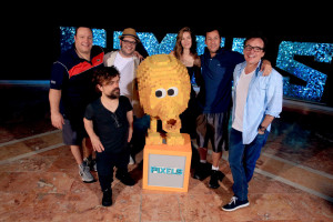 Pixels Chris Columbus with cast