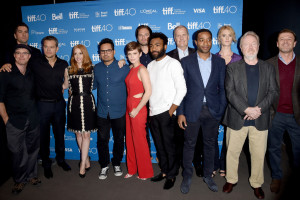 Chiwetel Ejiofor with The Martian cast