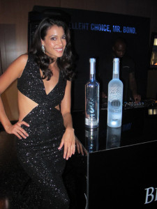 Stephanie Sigman attends Belvedere SPECTRE 007 event in New York 2