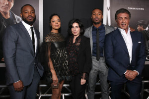 Creed Premiere - Ryan Coogler, Tessa Thompson, Sue Kroll, Michael B. Jordan and Sylvester Stallone
