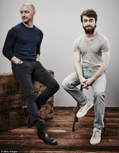 James McAvoy and Daniel Radcliffe pic