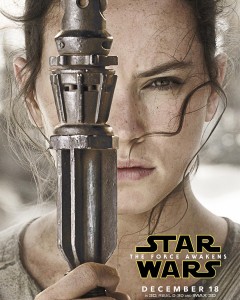 Star Wars The Force Awakens character poster Rey