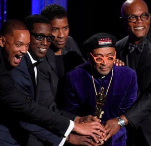 Wesley Snipes with Spike, Will, Denzel, and Sam