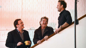 Walton Goggins The Hateful Eight with Quentin Tarantino and Kurt Russell