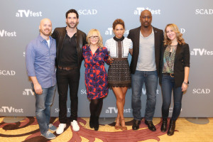 D. B. Woodside and cast of Lucifer