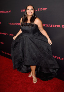 Dana Gourrier at The Hateful Eight premiere