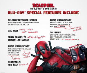 Deadpool Blu-ray features
