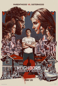 Neighbors 2 Sorority Rising illustrated poster