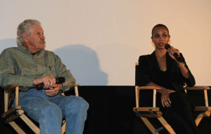 Nina Screening - Al Schackman and Zoe Saldana on Stage