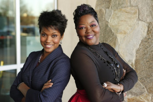 The Real MVP - Cassandra Freeman and the Real Wanda Pratt on set