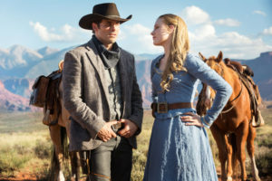 Westworld - James Marsden and Evan Rachel Wood
