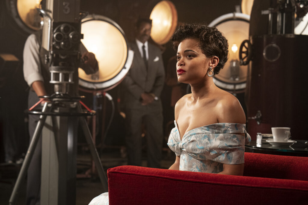 Andra Day as Billie Holiday Sitting in Chair