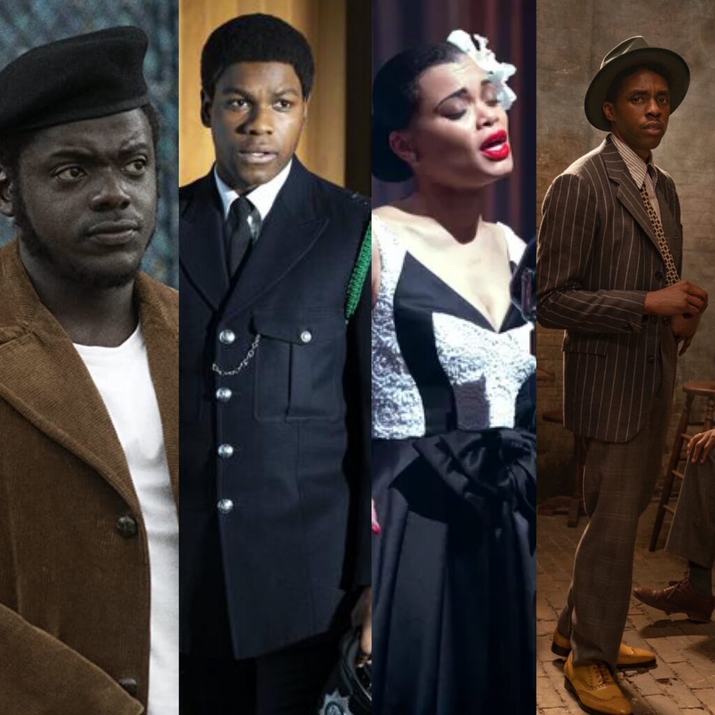 Daniel Kaluuya, John Boyega, Chadwick Boseman, Andra Day, 2021 Golden Globe Winners