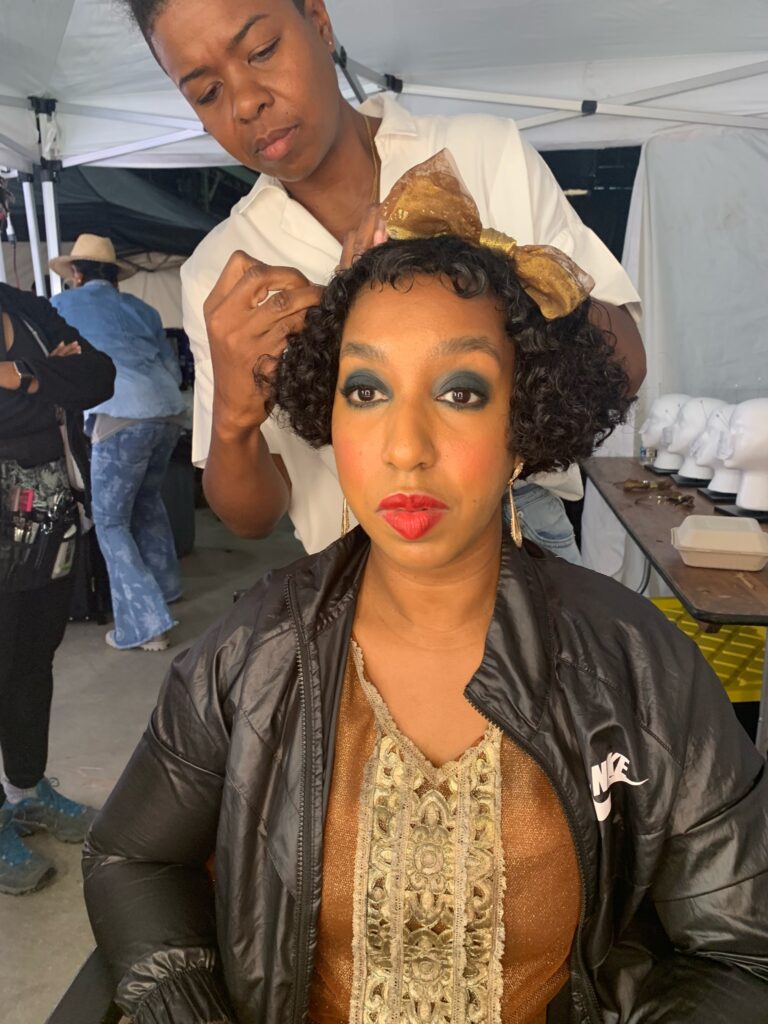 blackfilm.com speaks hair makeup team Ma Rainey's Black Mia Neal hair Matiki Anoff (makeup Ma Rainey's Black hair Ma Rainey's hair