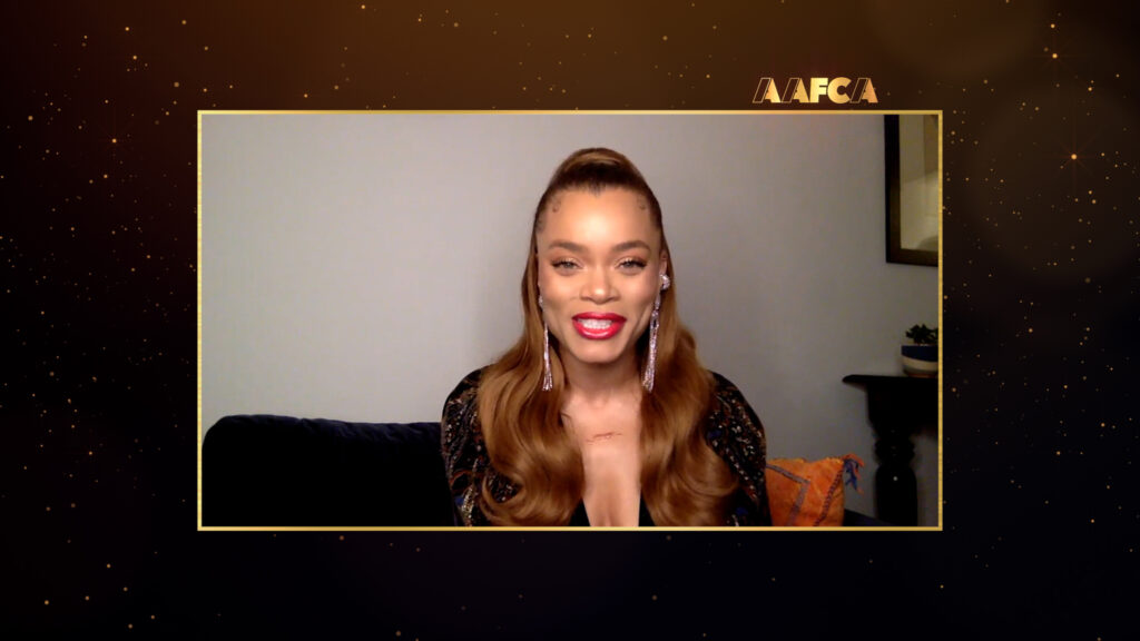 The AAFCA Award for Best Actress, was awarded to Andra Day for her role in "The United States Vs. Billie Holiday".