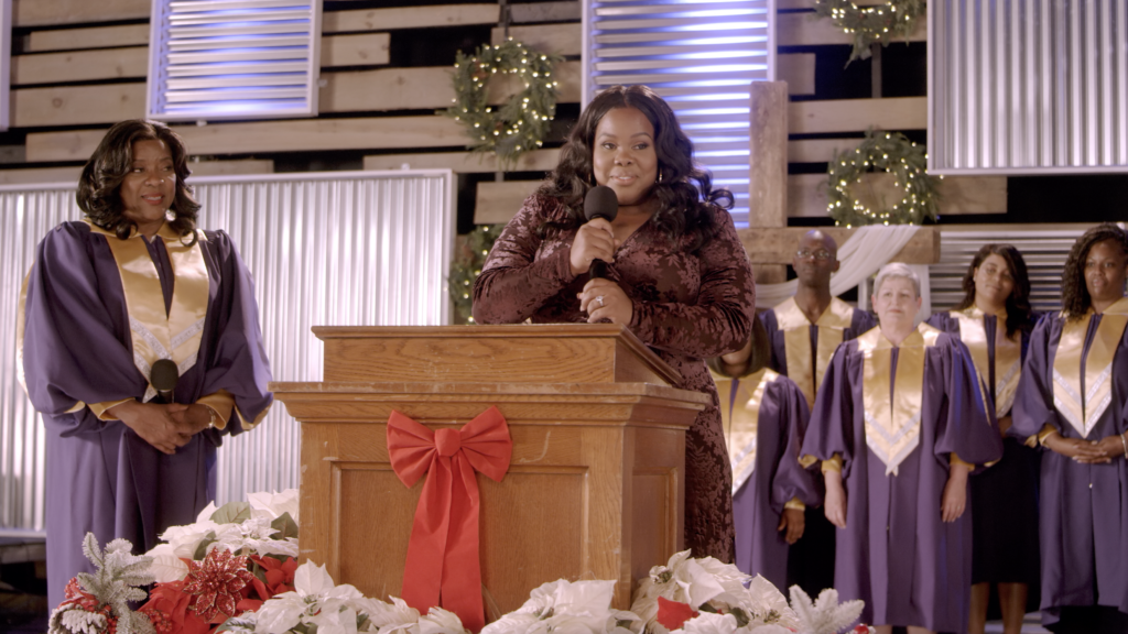 Amber Riley talks 'Christmas Déjà Vu'