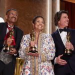 Wynn Thomas, Debbie Allen and Tom Cruise share a moment at the 16th Governors Awards